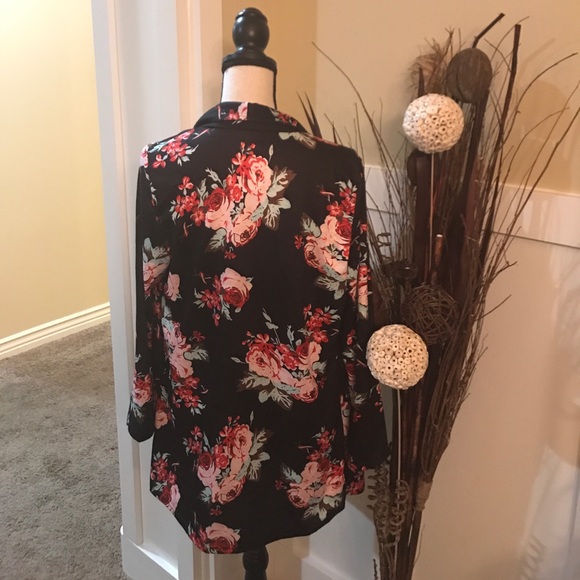 Wei Xiao Blazer Floral Designer Jacket - Picture 4 of 5